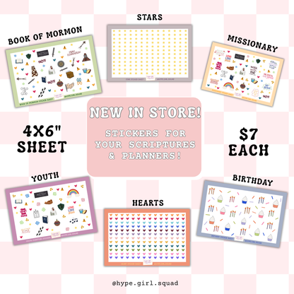 Sticker Sheet - Stars