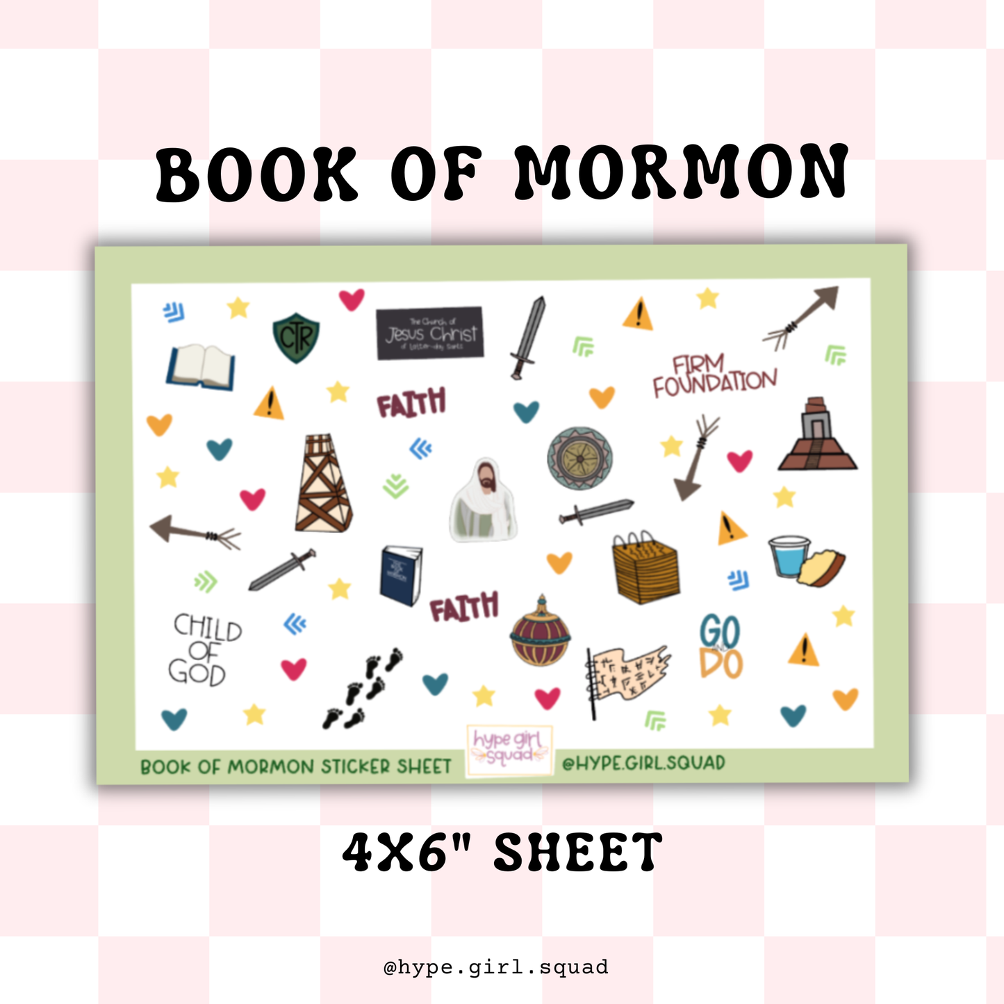 Sticker Sheet - Book of Mormon