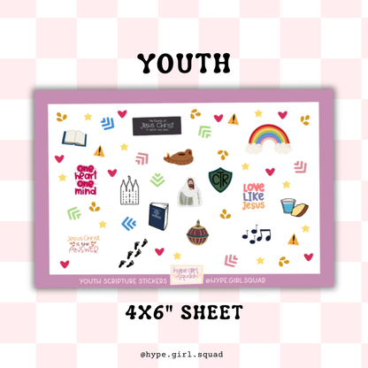Sticker Sheet - Youth