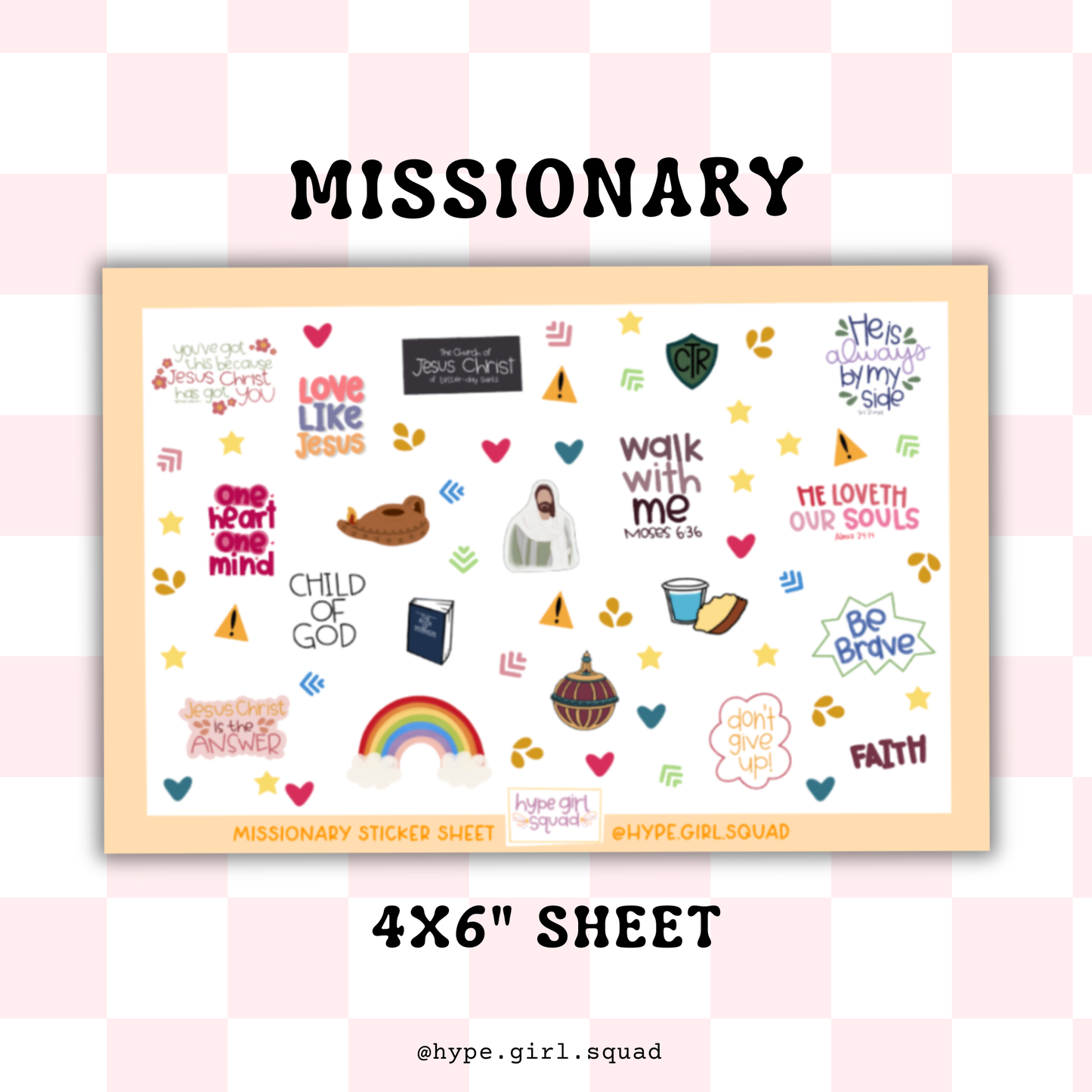 Sticker Sheet - Missionary