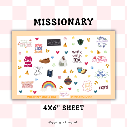 Sticker Sheet - Missionary