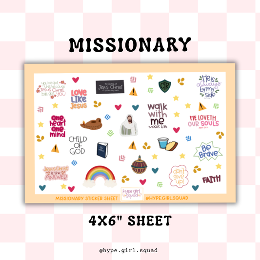 Sticker Sheet - Missionary