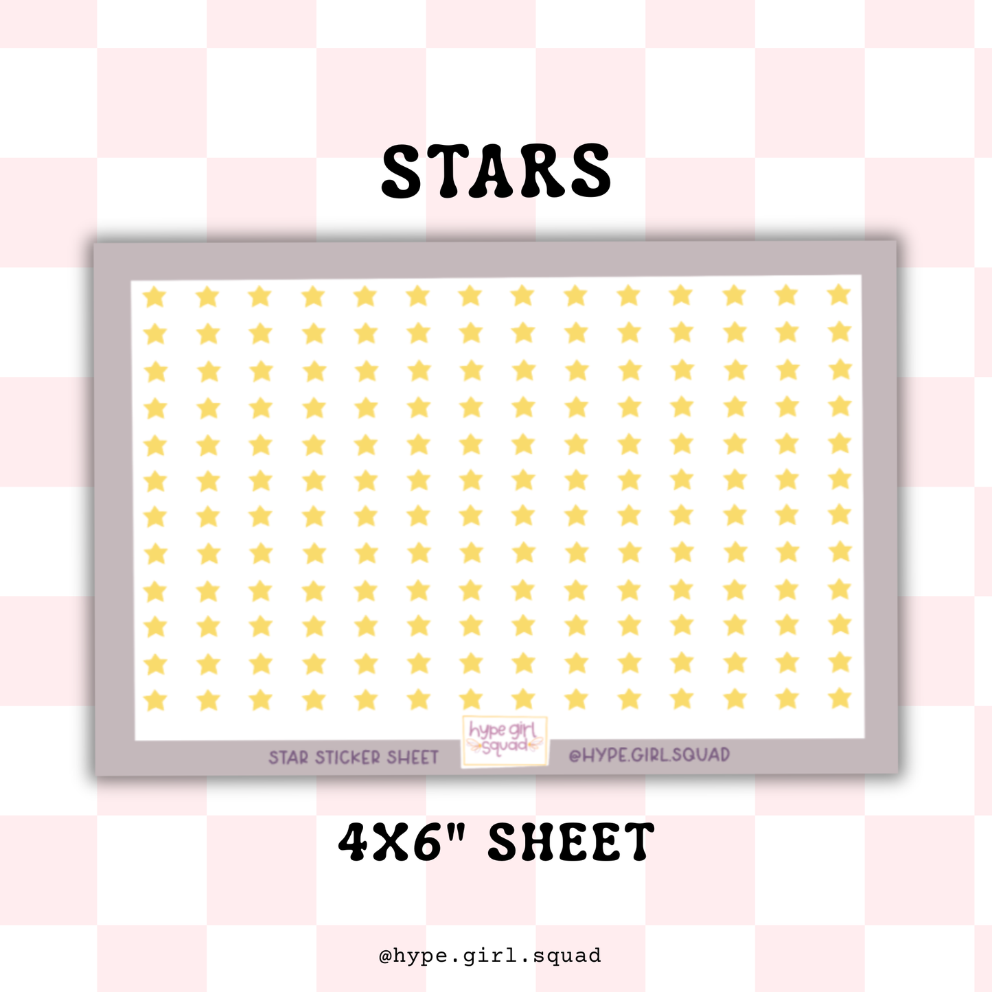 Sticker Sheet - Stars