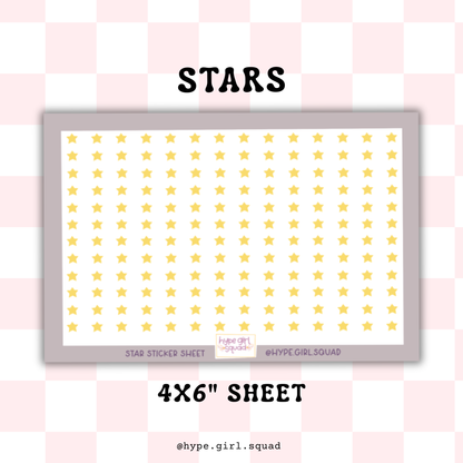 Sticker Sheet - Stars