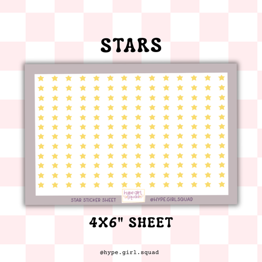 Sticker Sheet - Stars