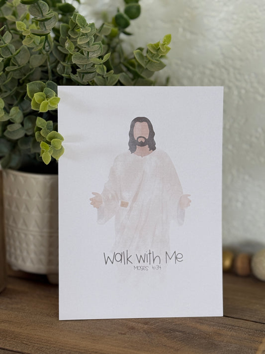 Christ Print "Walk with Me"
