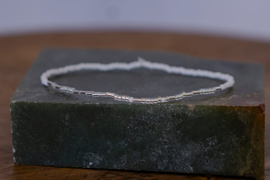 “Walk With Me” Morse Code SILVER Bracelet