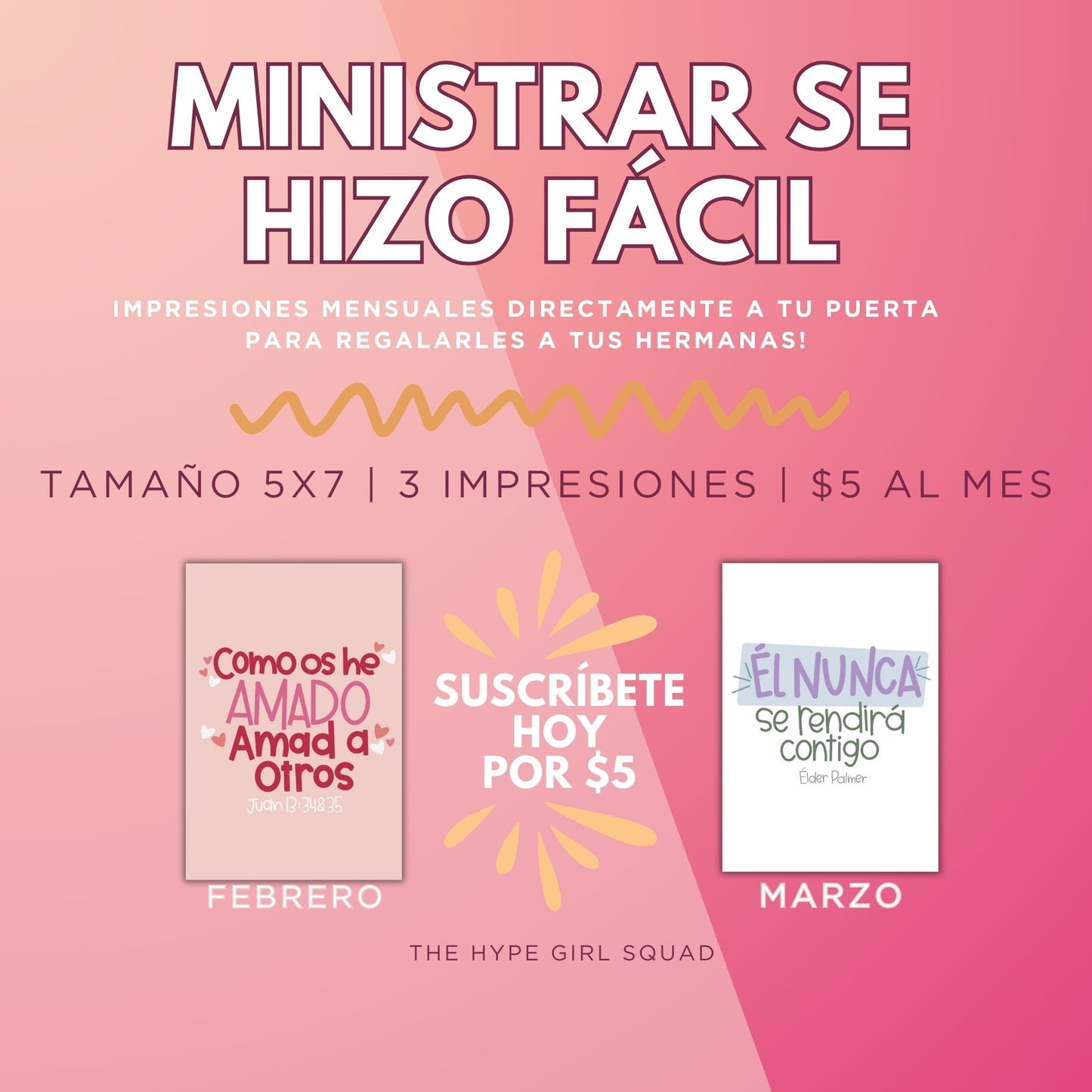 Suscripción Mensual de Ministración